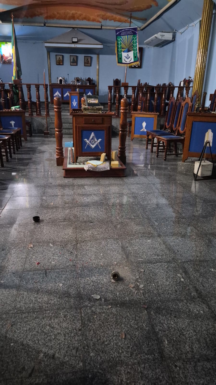 O Templo após o furto